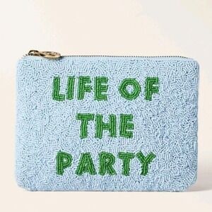 Kate Spade Life of the Party Beaded Pouch Clutch Bag
